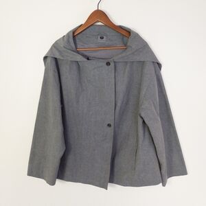 Annette Gortz Avante Garde Minimalist Cropped Jacket Gray Size 38